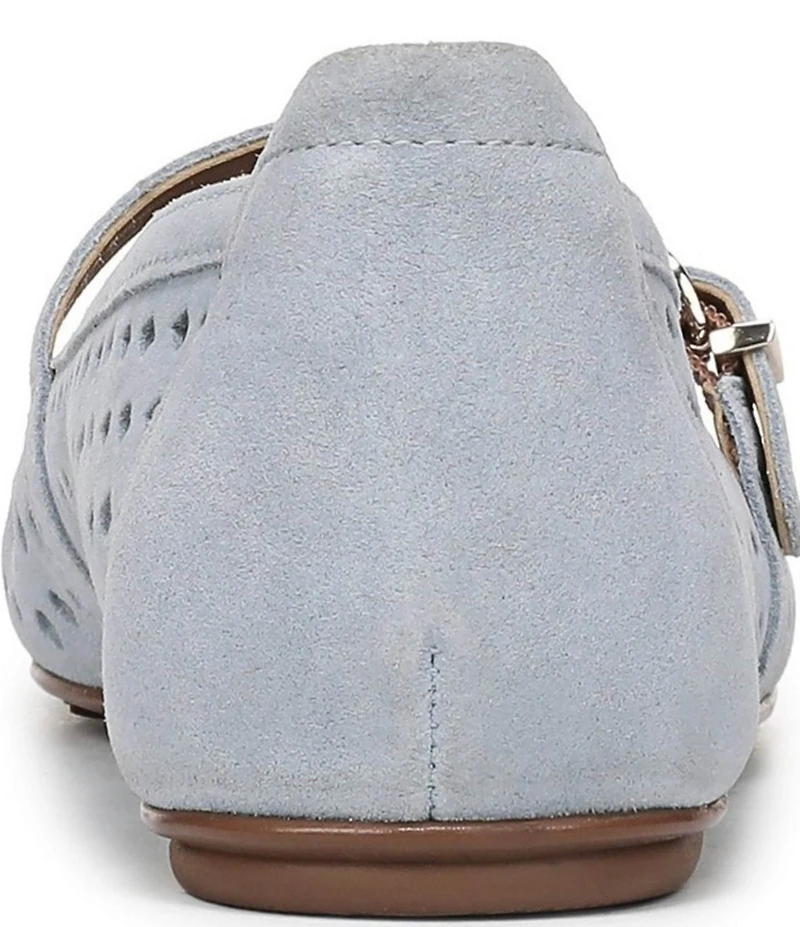 Naturalizer Aria Perforated Suede Mary Jane Flats