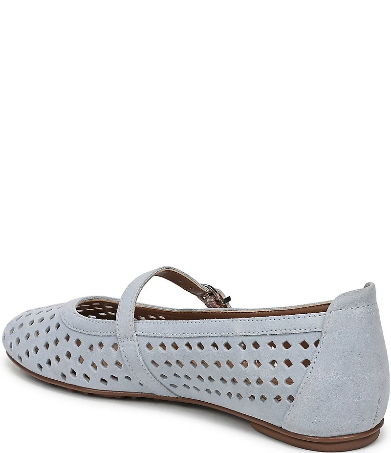 Naturalizer Aria Perforated Suede Mary Jane Flats