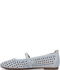 Naturalizer Aria Perforated Suede Mary Jane Flats