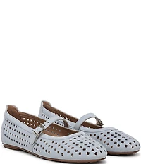 Naturalizer Aria Perforated Suede Mary Jane Flats
