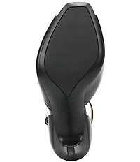 Naturalizer Asha Leather Ankle Strap Peep Toe Dress Pumps
