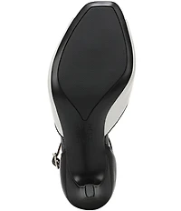 Naturalizer Asha Leather Ankle Strap Peep Toe Dress Pumps