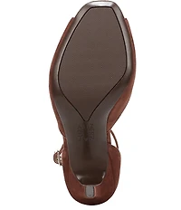 Naturalizer Asha Suede Ankle Strap Peep Toe Dress Pumps