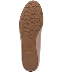 Naturalizer Ashlyn Snake Embossed Leather Bow Ballet Flats