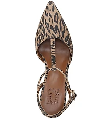 Naturalizer Astrid Cheetah Print Suede T-Strap Dress Pumps