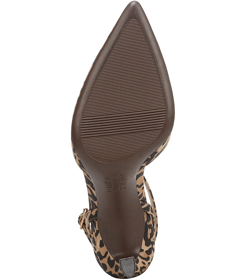Naturalizer Astrid Cheetah Print Suede T-Strap Dress Pumps