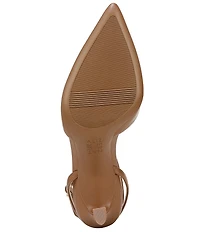 Naturalizer Astrid Leather Pointed Toe T-Strap Dress Pumps