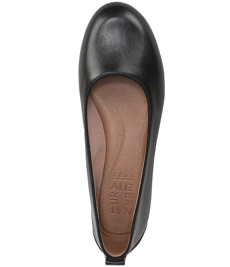 Naturalizer Ava Leather Round Toe Ballet Flats