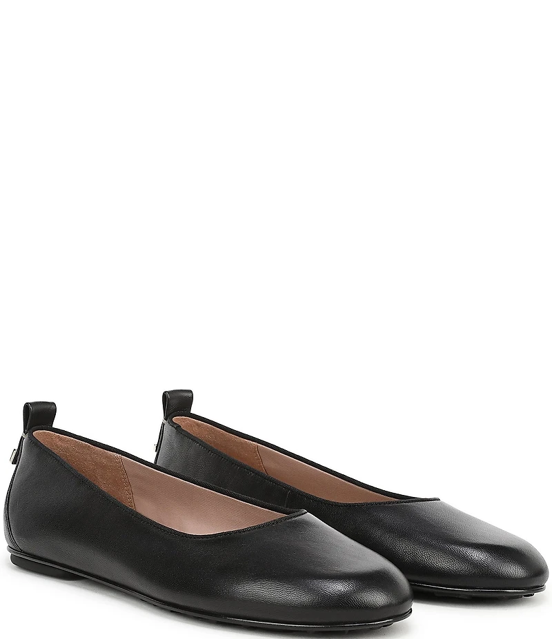 Naturalizer Ava Leather Round Toe Ballet Flats