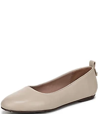 Naturalizer Ava Leather Round Toe Ballet Flats