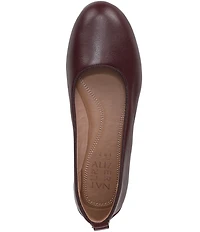 Naturalizer Ava Leather Round Toe Ballet Flats