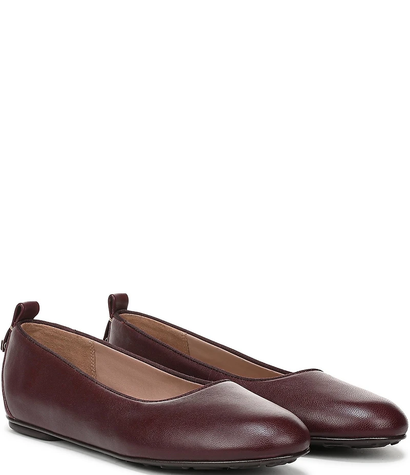 Naturalizer Ava Leather Round Toe Ballet Flats
