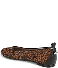 Naturalizer Ava Leopard Print Calf Hair Round Toe Ballet Flats
