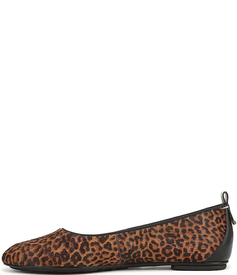Naturalizer Ava Leopard Print Calf Hair Round Toe Ballet Flats