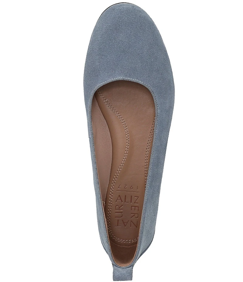 Naturalizer Ava Suede Round Toe Ballet Flats