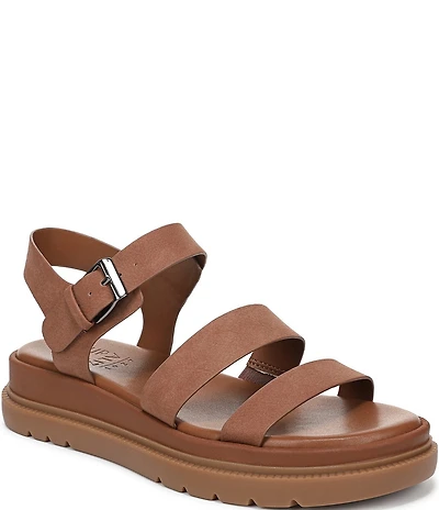 Naturalizer Avenue Nubuck Strappy Platform Casual Sandals