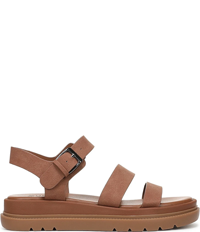 Naturalizer Avenue Nubuck Strappy Platform Casual Sandals