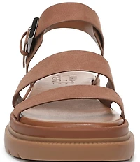 Naturalizer Avenue Nubuck Strappy Platform Casual Sandals
