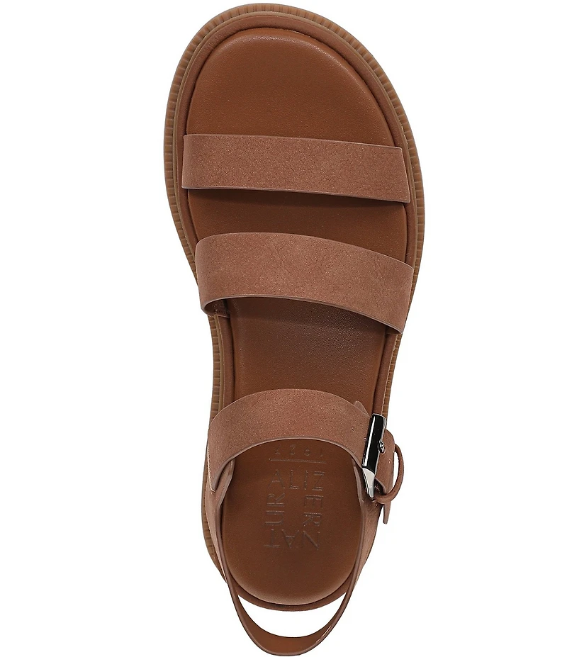 Naturalizer Avenue Nubuck Strappy Platform Casual Sandals