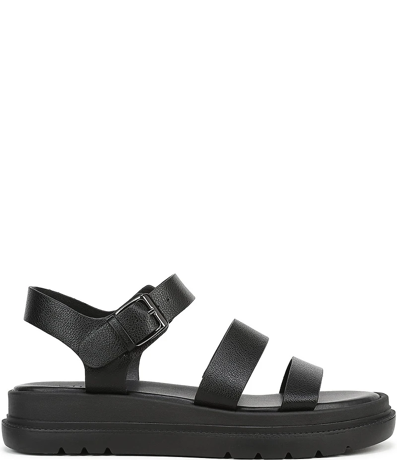 Naturalizer Avenue Tumbled Strappy Platform Casual Sandals