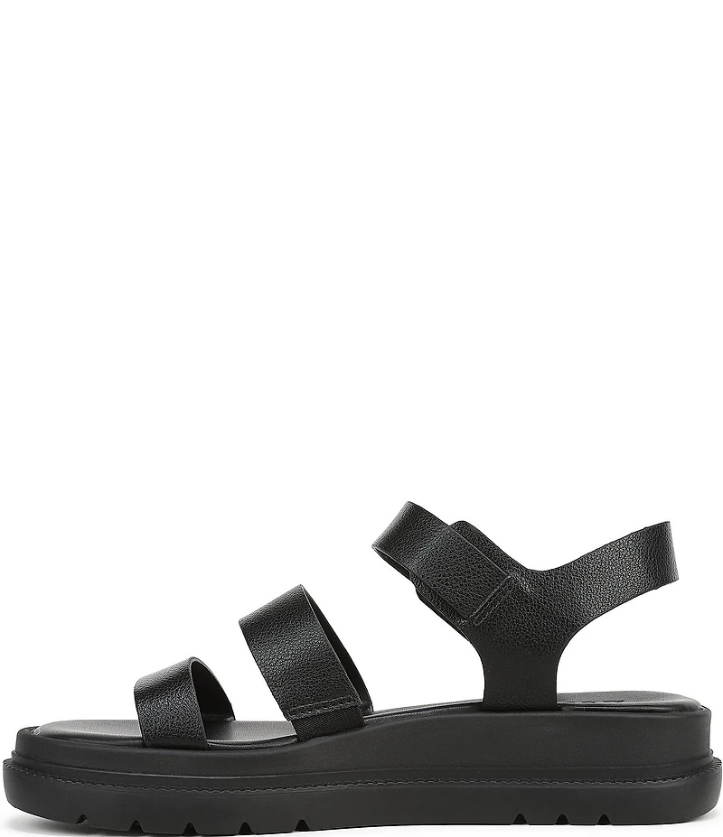 Naturalizer Avenue Tumbled Strappy Platform Casual Sandals