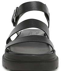 Naturalizer Avenue Tumbled Strappy Platform Casual Sandals