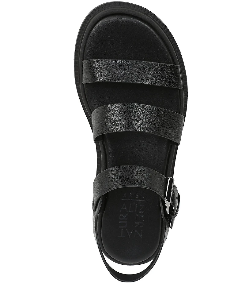 Naturalizer Avenue Tumbled Strappy Platform Casual Sandals