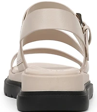Naturalizer Avenue Tumbled Strappy Platform Casual Sandals