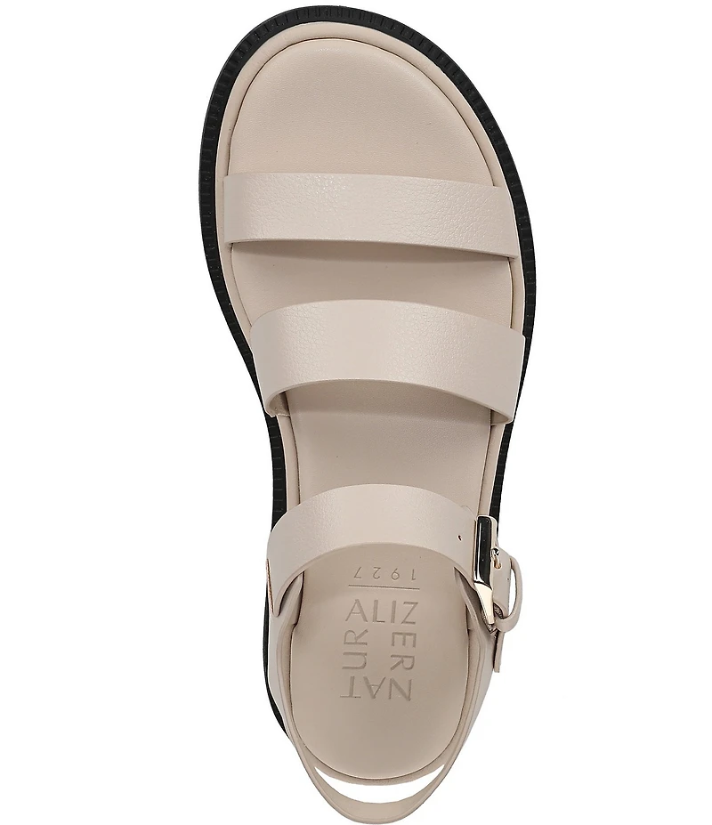 Naturalizer Avenue Tumbled Strappy Platform Casual Sandals
