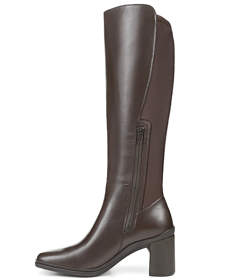 Naturalizer Axel 2 Weatherproof Leather Block Heel Tall Boots