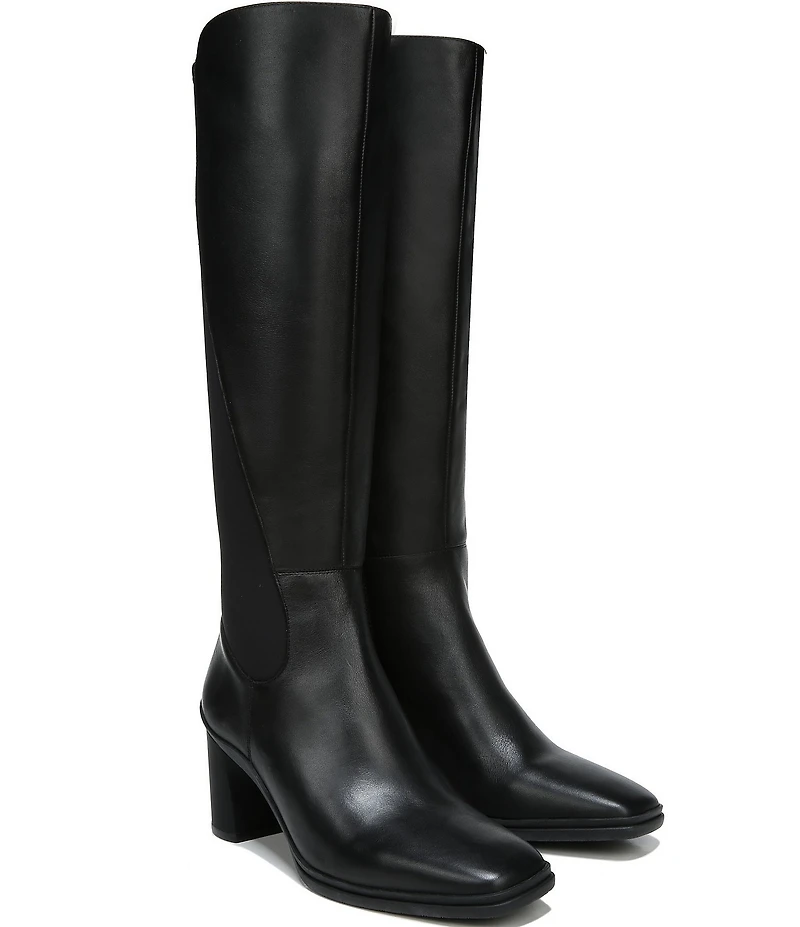 Naturalizer Axel 2 Weatherproof Leather Block Heel Tall Boots