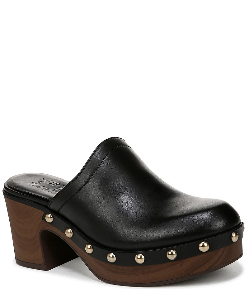 Naturalizer Bailey Leather Studded Clogs
