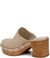 Naturalizer Bailey Suede Studded Clogs