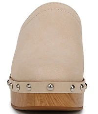 Naturalizer Bailey Suede Studded Clogs