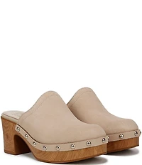 Naturalizer Bailey Suede Studded Clogs