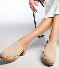 Naturalizer Bailey Suede Studded Clogs