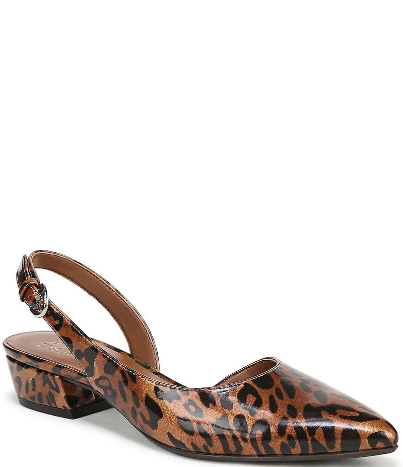Naturalizer Banks Cheetah Patent Slingback Dress Pumps