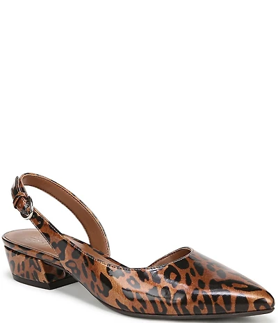 Naturalizer Banks Cheetah Patent Slingback Dress Pumps