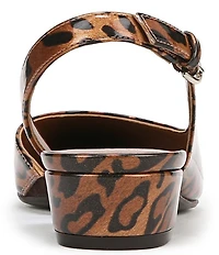 Naturalizer Banks Cheetah Patent Slingback Dress Pumps