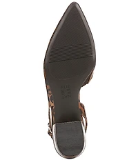 Naturalizer Banks Cheetah Patent Slingback Dress Pumps