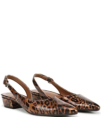 Naturalizer Banks Cheetah Patent Slingback Dress Pumps