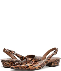 Naturalizer Banks Cheetah Patent Slingback Dress Pumps