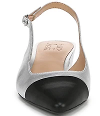 Naturalizer Banks Leather Cap Toe Slingback Dress Pumps