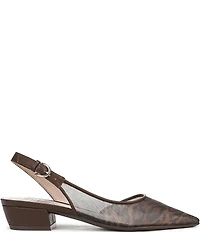 Naturalizer Banks Mesh Leopard Slingback Dress Pumps