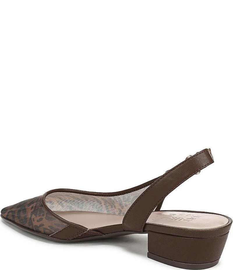 Naturalizer Banks Mesh Leopard Slingback Dress Pumps