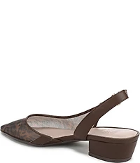 Naturalizer Banks Mesh Leopard Slingback Dress Pumps