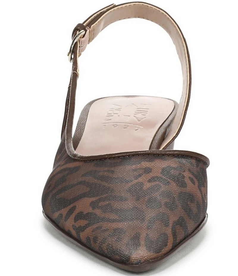 Naturalizer Banks Mesh Leopard Slingback Dress Pumps