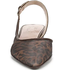 Naturalizer Banks Mesh Leopard Slingback Dress Pumps