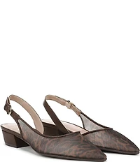 Naturalizer Banks Mesh Leopard Slingback Dress Pumps