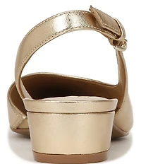 Naturalizer Banks Leather Slingback D'Orsay Dress Pumps